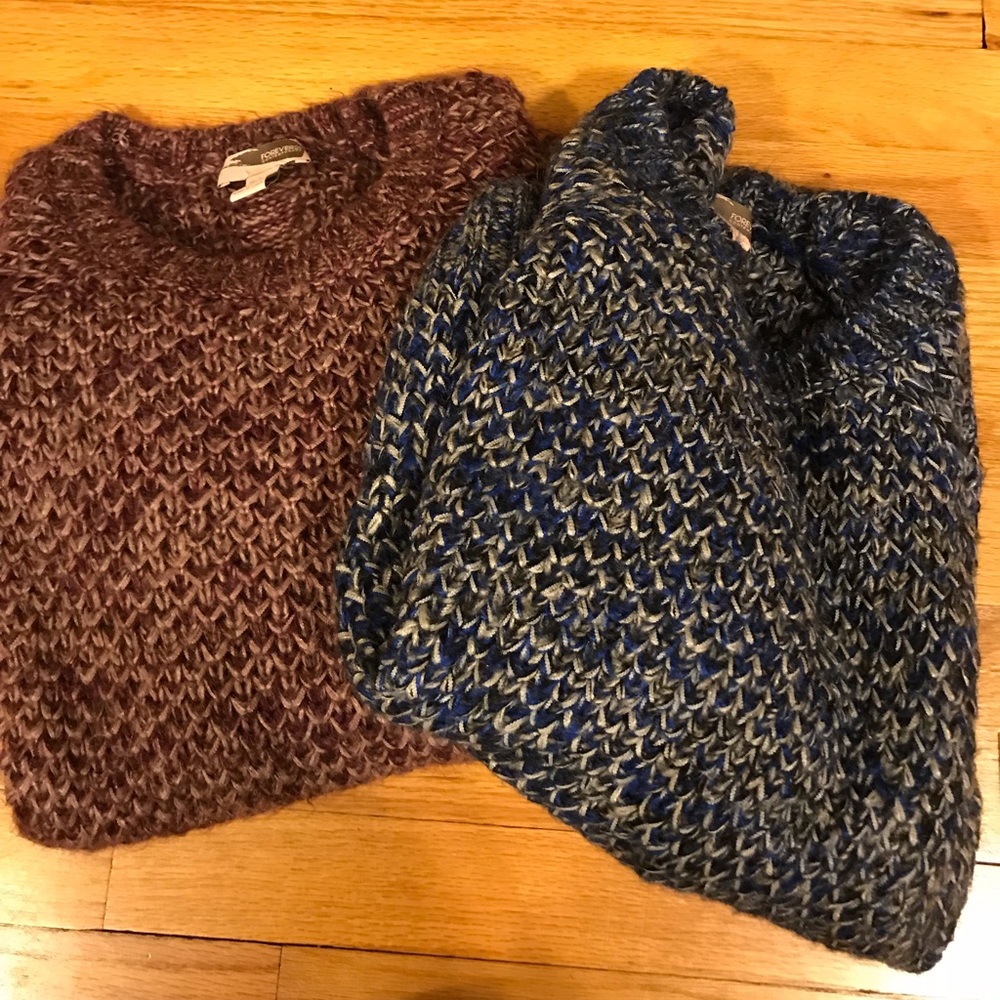 Two Knit Forever 21 Sweaters
